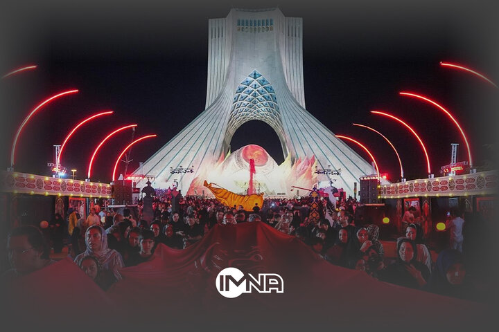 اجتماع اربعینی‌ها و آیین بدرقه زائران حسینی در میدان آزادی تهران