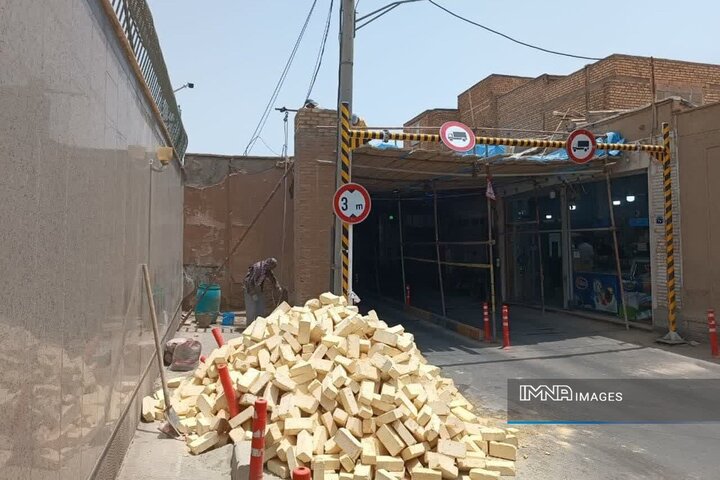 آغاز مرمت و ایمن‌سازی بازارچه تاریخی حاج آقا شجاع در منطقه ۳ اصفهان