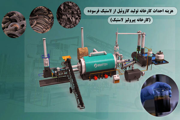 هزینه احداث کارخانه تولید گازوئیل از پیرولیز لاستیک چقدر است؟