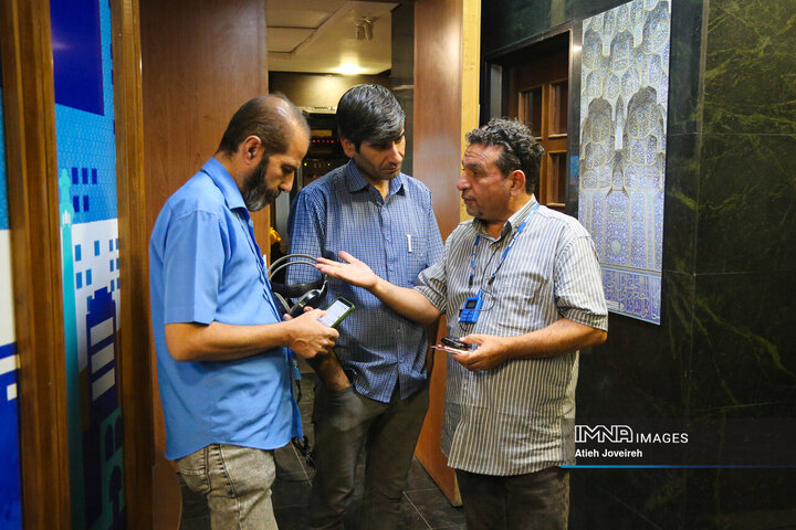 پشت صحنه برنامه تلویزیونی «اصفهان من»