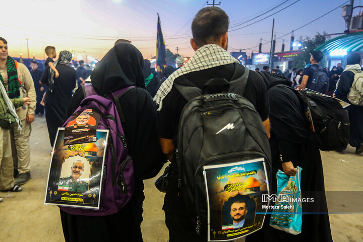 پیاده‌روی اربعین در مسیر نجف به کربلا