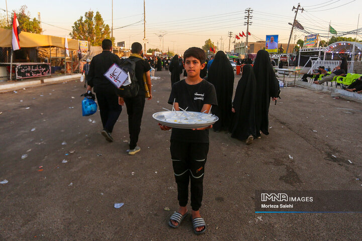 پیاده‌روی اربعین در مسیر نجف به کربلا