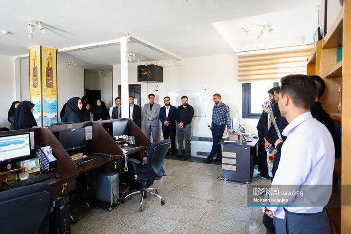 حضور معاون برنامه‌ریزی و توسعه منابع انسانی شهرداری اصفهان در خبرگزاری ایمنا