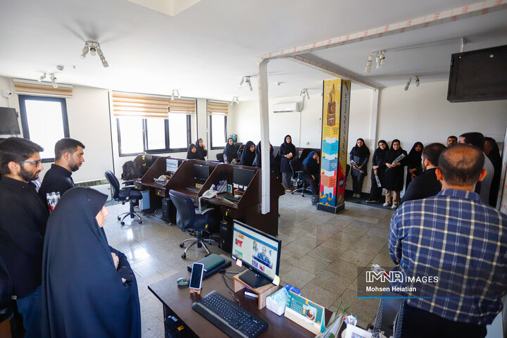 حضور معاون برنامه‌ریزی و توسعه منابع انسانی شهرداری اصفهان در خبرگزاری ایمنا