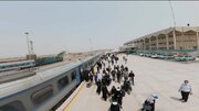 جابه‌جایی بیش از ۲۵۶ هزار زائر از طریق راه‌آهن جنوب