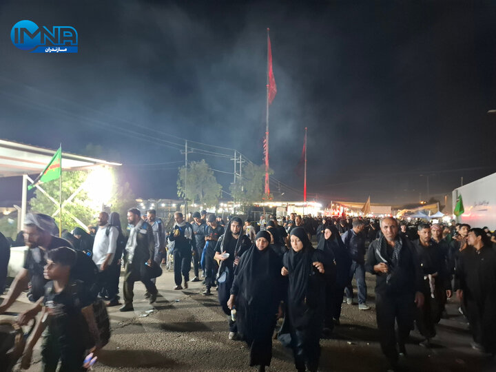 فیلم| آخرین موج زائران اربعین حسینی در مسیر کربلا