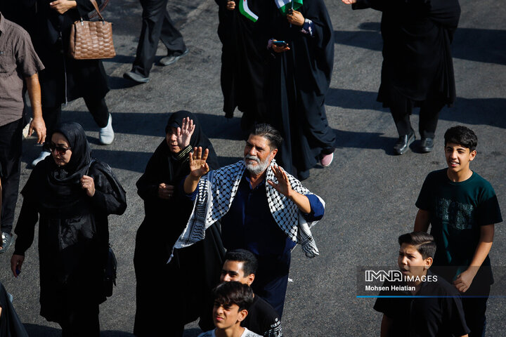 پیاده‌روی جاماندگان اربعین در اصفهان