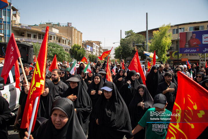 پیاده‌روی جاماندگان اربعین حسینی در شیراز