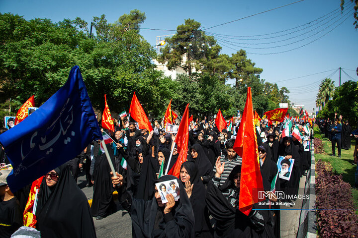 پیاده‌روی جاماندگان اربعین حسینی در شیراز