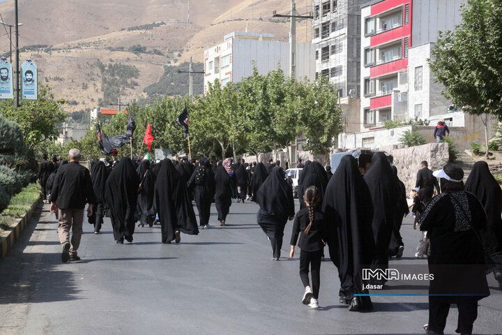 پیاده‌روی جاماندگان اربعین حسینی در سنندج