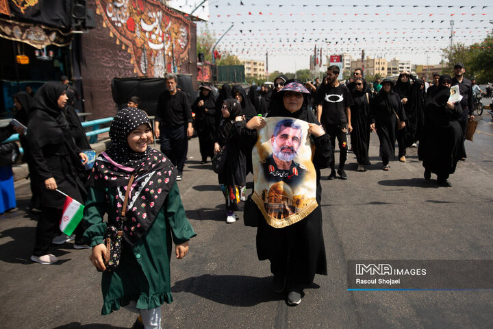 پیاده‌روی جاماندگان اربعین در اصفهان