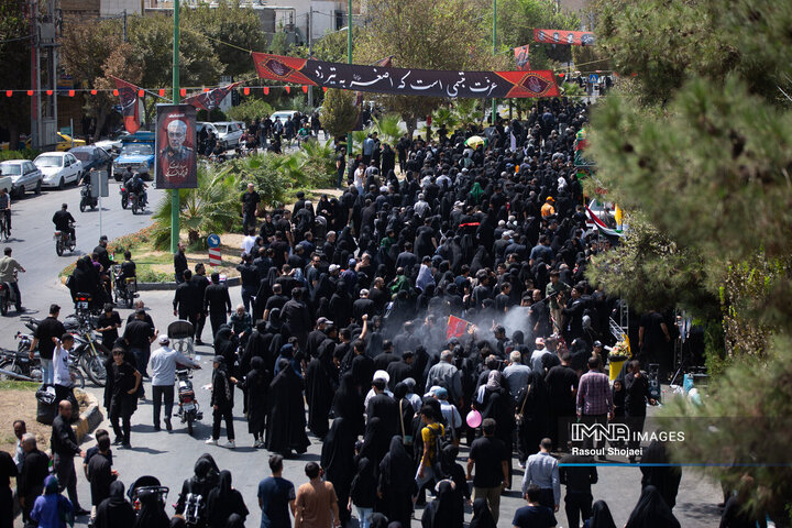 پیاده‌روی جاماندگان اربعین در اصفهان