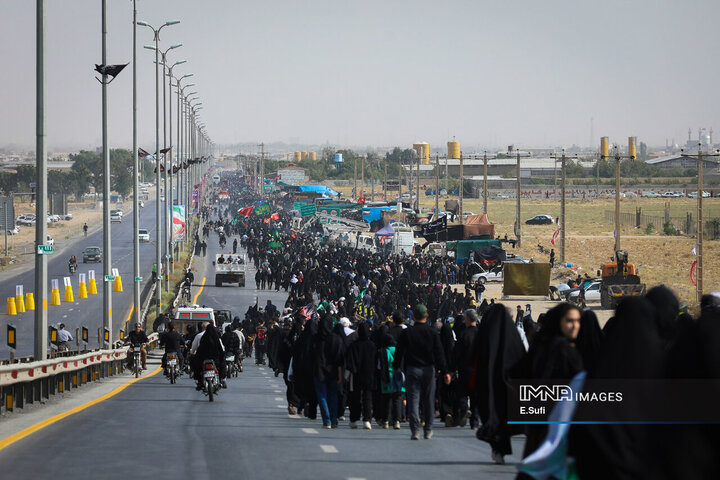 پیاده‌روی جاماندگان اربعین حسینی در اراک