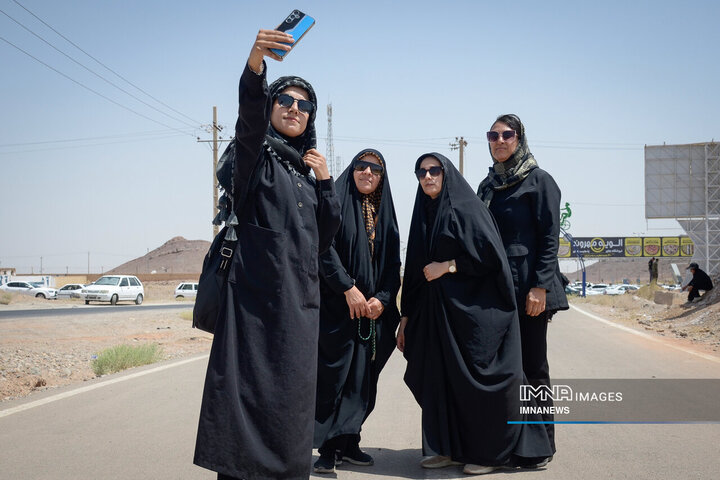 پیاده‌روی جاماندگان اربعین حسینی در یزد