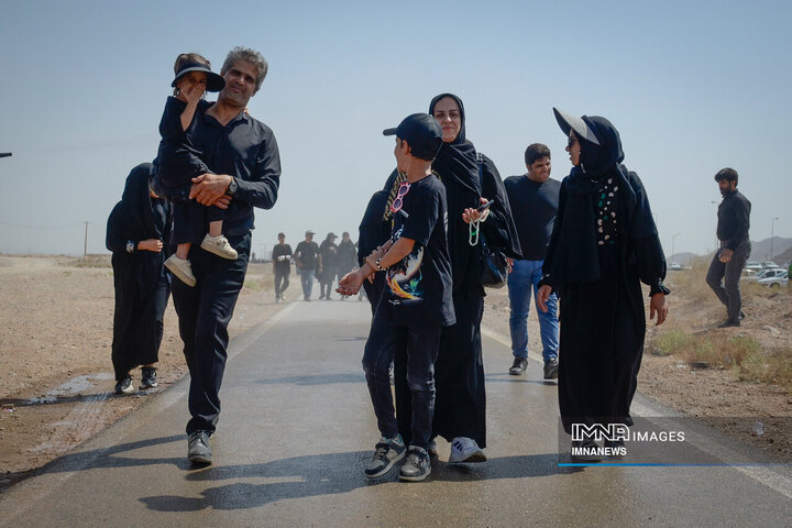 پیاده‌روی جاماندگان اربعین حسینی در یزد