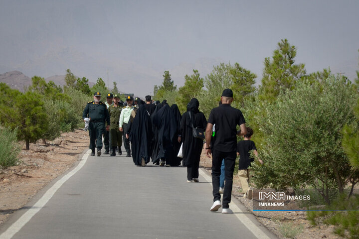 پیاده‌روی جاماندگان اربعین حسینی در یزد