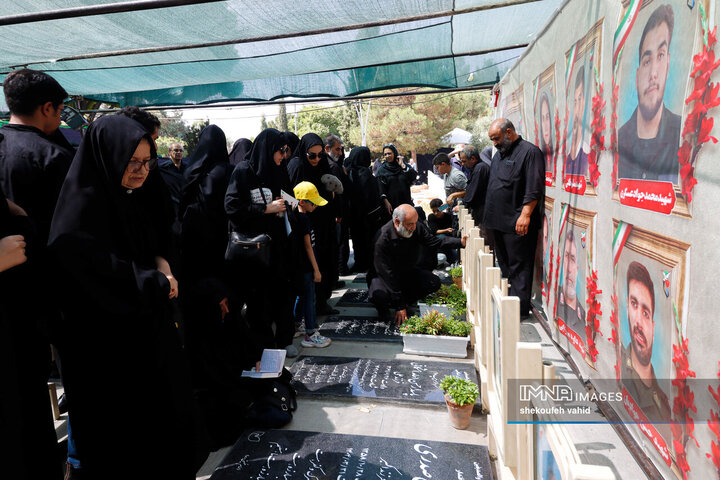 یاد شهدای جنگ 12 روزه با جاماندگان اربعین حسینی