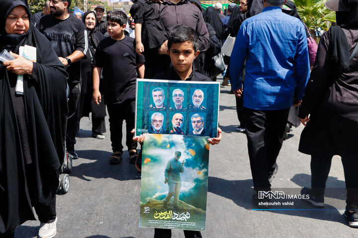 یاد شهدای جنگ 12 روزه با جاماندگان اربعین حسینی