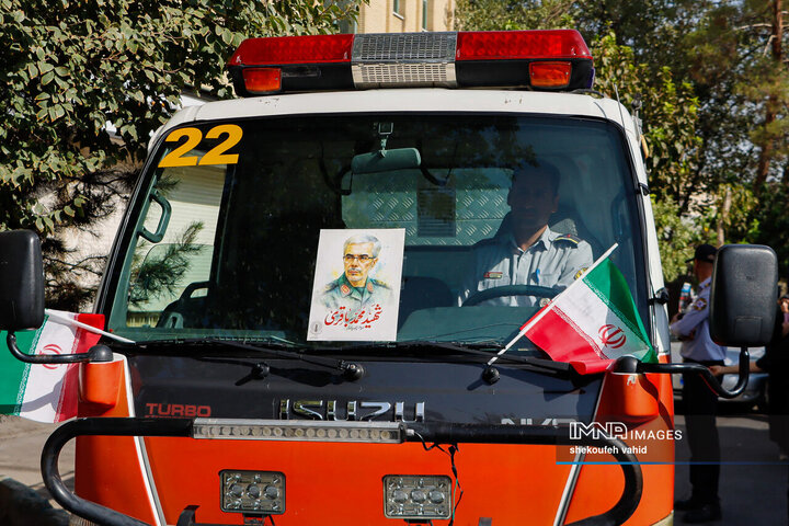 یاد شهدای جنگ 12 روزه با جاماندگان اربعین حسینی