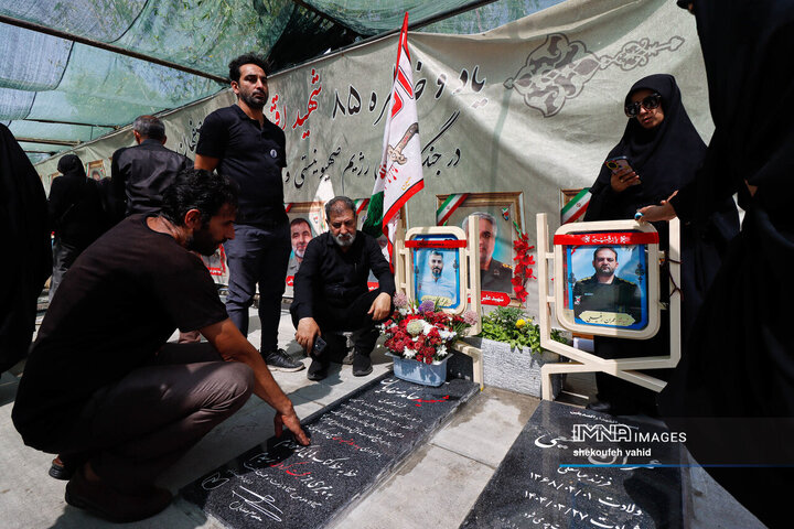 یاد شهدای جنگ 12 روزه با جاماندگان اربعین حسینی