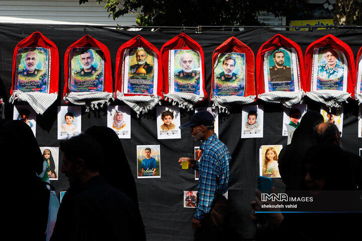 یاد شهدای جنگ 12 روزه با جاماندگان اربعین حسینی