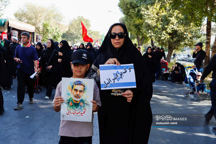 یاد شهدای جنگ 12 روزه با جاماندگان اربعین حسینی