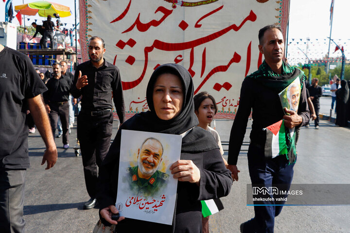 یاد شهدای جنگ 12 روزه با جاماندگان اربعین حسینی