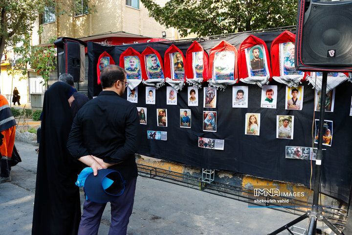 یاد شهدای جنگ 12 روزه با جاماندگان اربعین حسینی