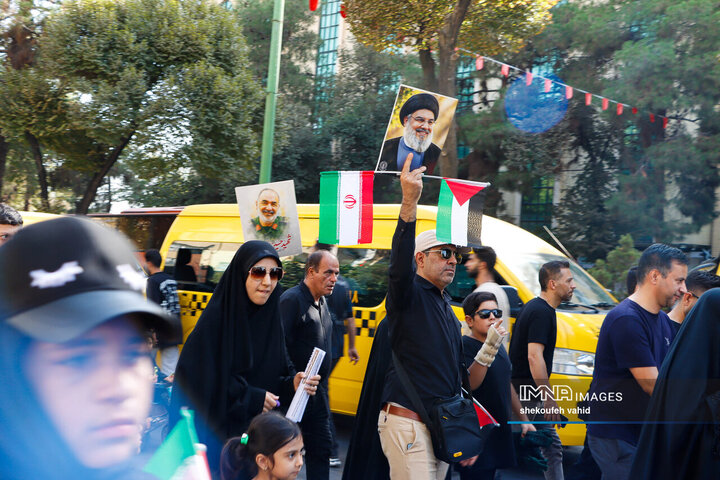 یاد شهدای جنگ 12 روزه با جاماندگان اربعین حسینی