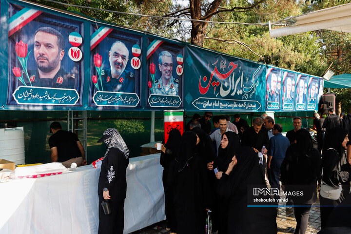 یاد شهدای جنگ 12 روزه با جاماندگان اربعین حسینی