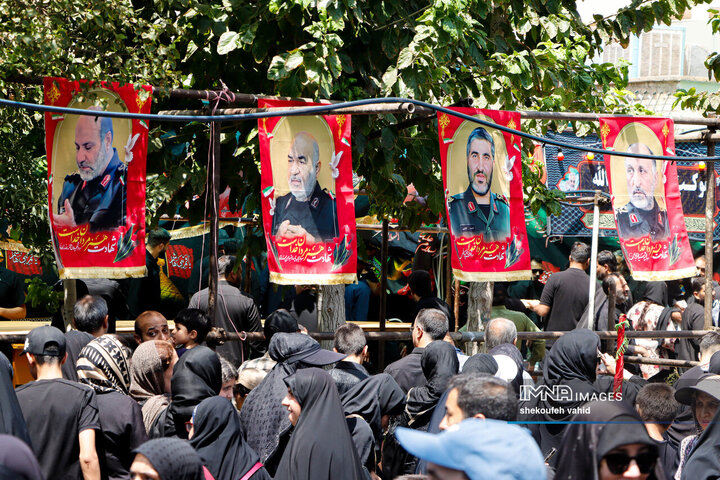 یاد شهدای جنگ 12 روزه با جاماندگان اربعین حسینی