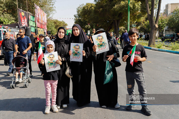 یاد شهدای جنگ 12 روزه با جاماندگان اربعین حسینی