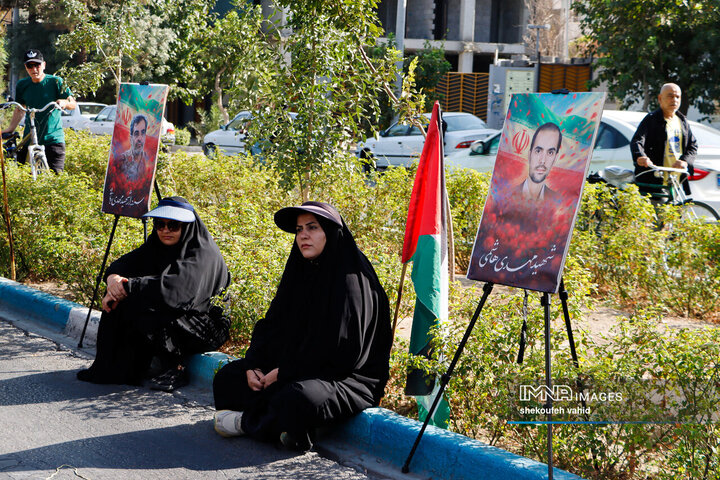 یاد شهدای جنگ 12 روزه با جاماندگان اربعین حسینی