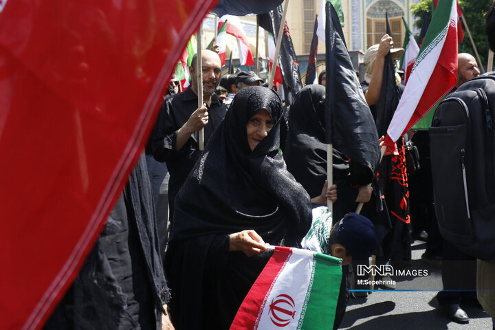 پیاده‌روی جاماندگان اربعین حسینی در تبریز