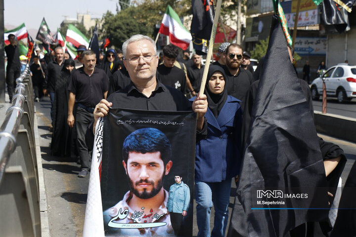 پیاده‌روی جاماندگان اربعین حسینی در تبریز