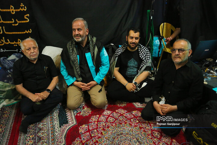 حضور رسول میرباقری عضو شورای اسلامی شهر اصفهان در موکب مسلم‌بن‌عقیل شهرداری