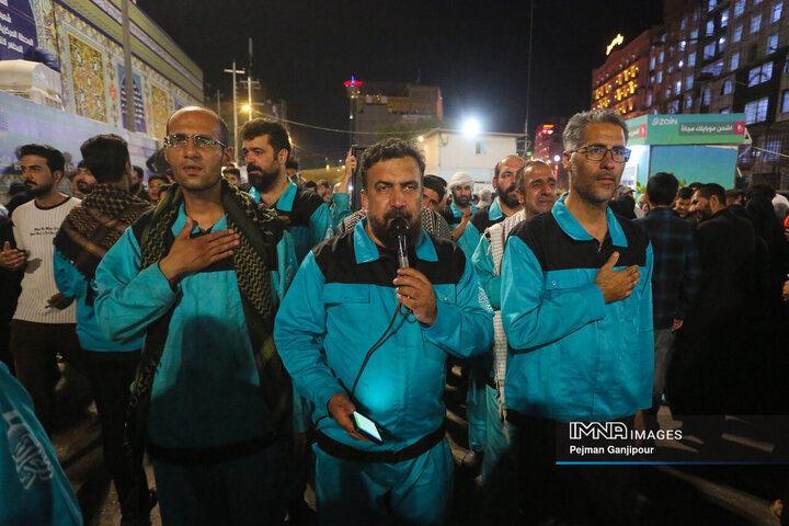 قافله عزاداری خادمان اربعین حسینی شهرداری اصفهان در کربلا