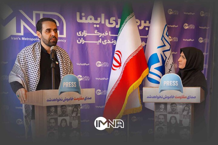 صحبت‌های علی صالحی در موکب ایمنا در پیاده‌روی جاماندگان