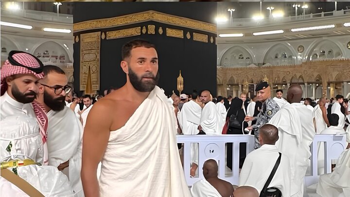 کریم بنزما میهمان خانه خدا شد+فیلم