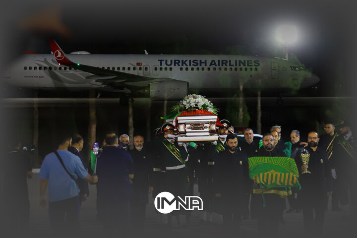 ورود پیکر استاد فرشچیان به اصفهان