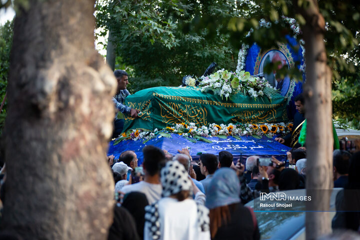 مراسم تشییع پیکر استاد فرشچیان