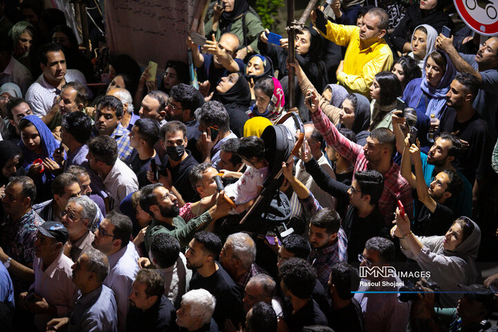 مراسم تشییع پیکر استاد فرشچیان