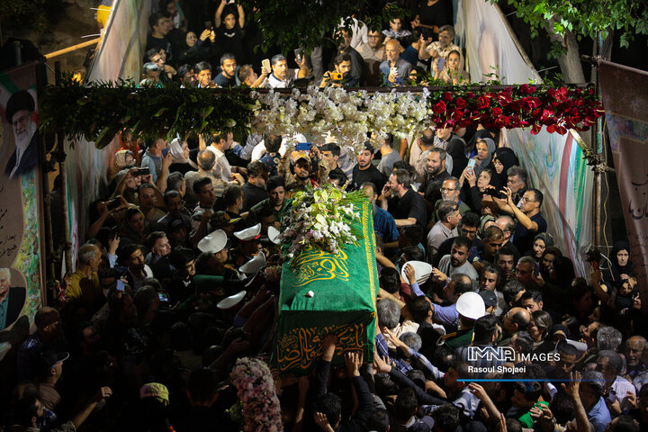 مراسم تشییع پیکر استاد فرشچیان