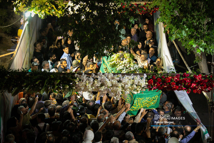 مراسم تشییع پیکر استاد فرشچیان