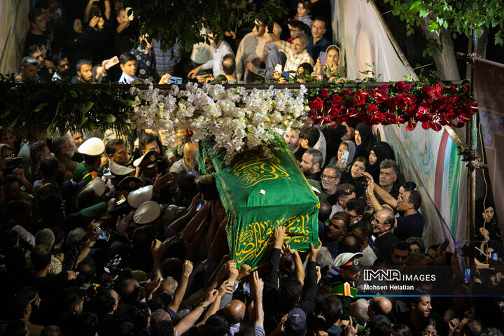 مراسم تشییع پیکر استاد فرشچیان