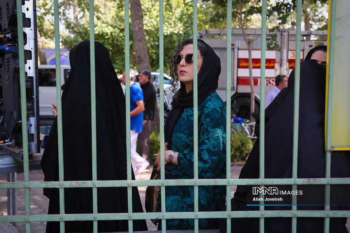 در حاشیه مراسم تشییع استاد فرشچیان