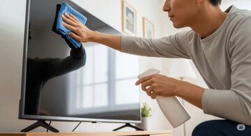 بهترین روش تمیز کردن صفحه نمایش تلویزیون‌
