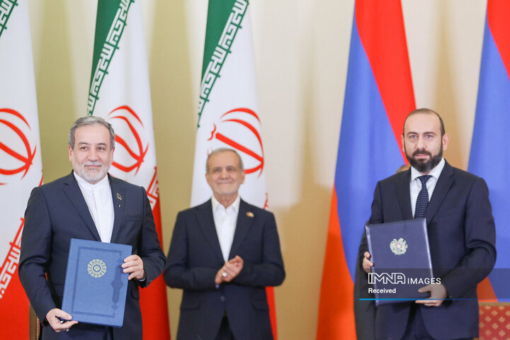 امضای بیانیه مشترک و اسناد همکاری میان ایران و ارمنستان
