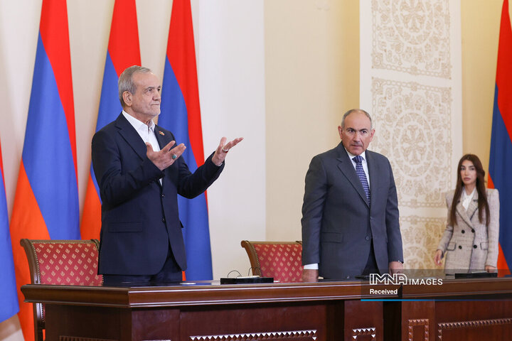 امضای بیانیه مشترک و اسناد همکاری میان ایران و ارمنستان