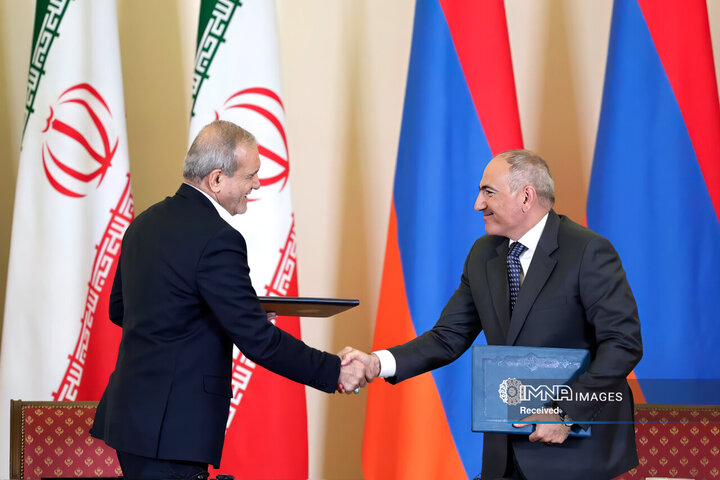 امضای بیانیه مشترک و اسناد همکاری میان ایران و ارمنستان